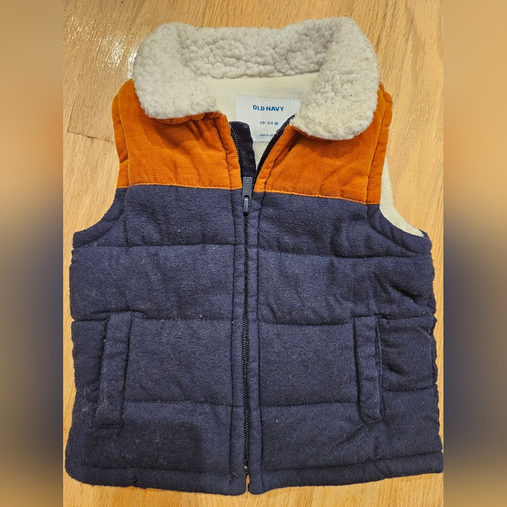 Old Navy Fall Vest- Size 18-24 Months